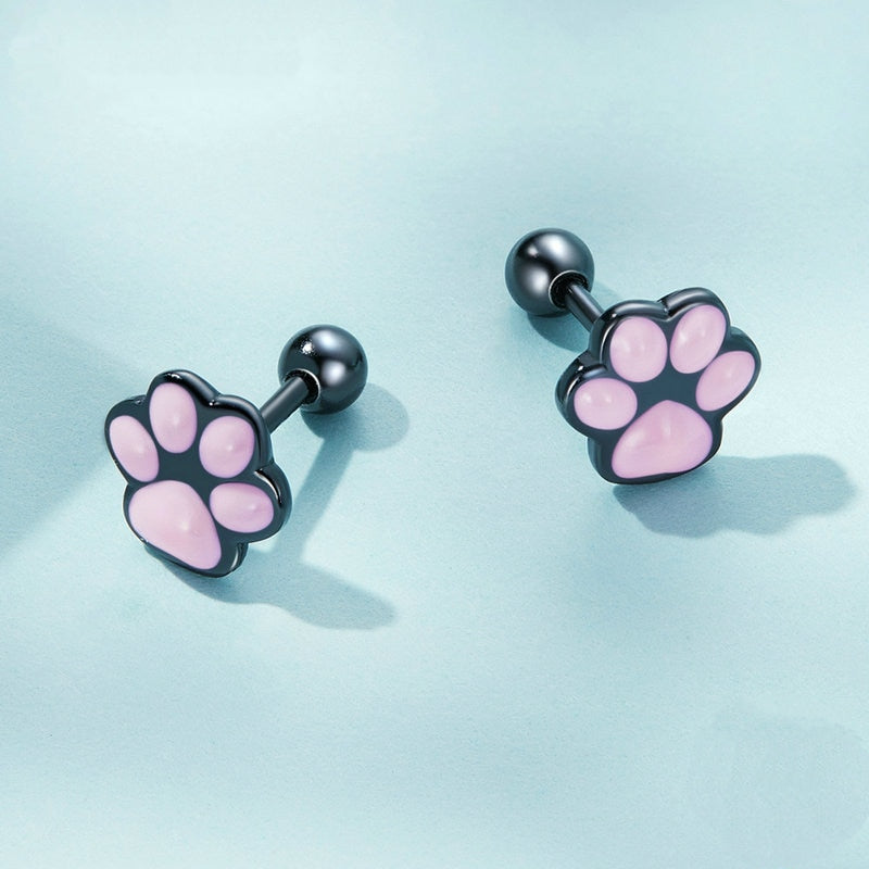 Small Paw Earrings