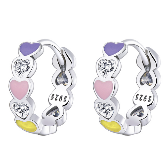 Heart Hoop Earrings