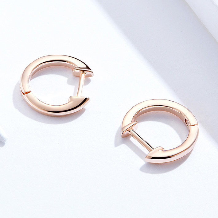 Small Smooth Hoop Earrings