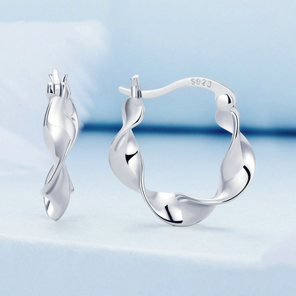 Wavy Hoop Earrings