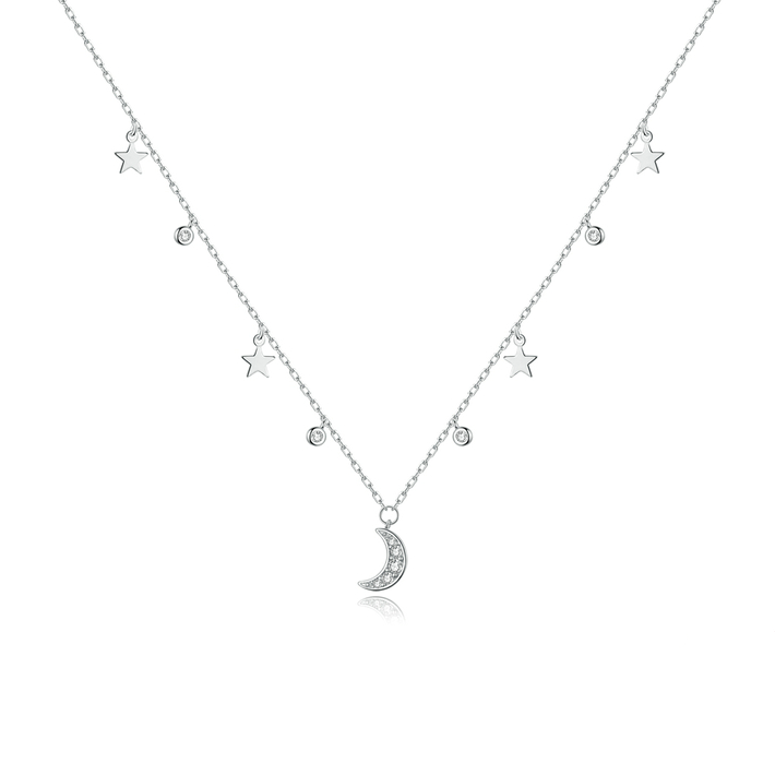 Moon and Stars Necklace