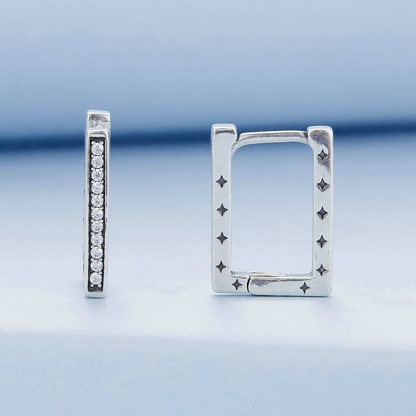 Rectangle Hoop Earrings