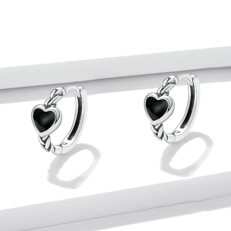 Heart Hoop Earrings