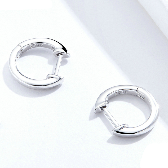 Small Smooth Hoop Earrings