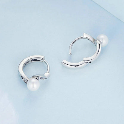 Pearl Hoop Earrings