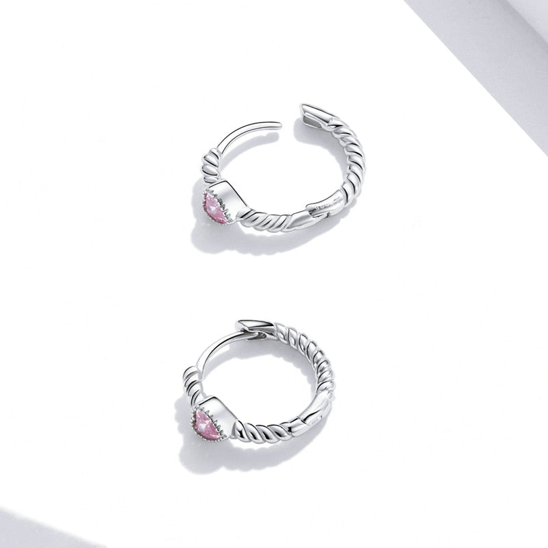 Heart Hoop Earrings