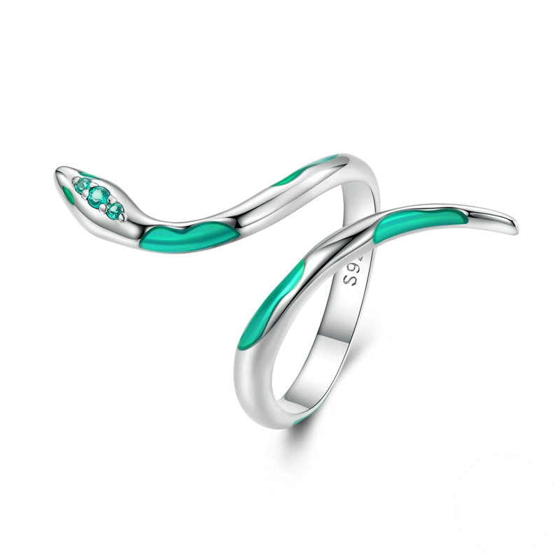 Green Snake Ring