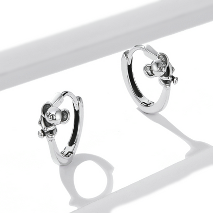 Koala Hoop Earrings