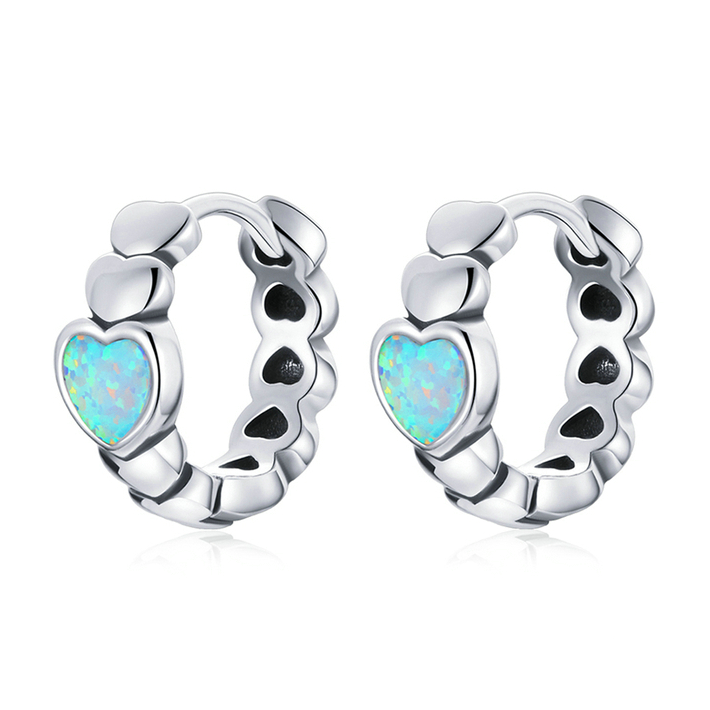 Heart Hoop Earrings