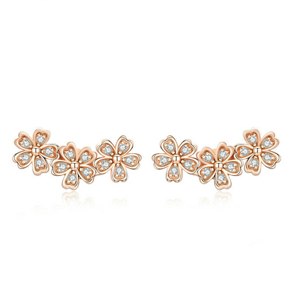 Shiny Flower Earrings