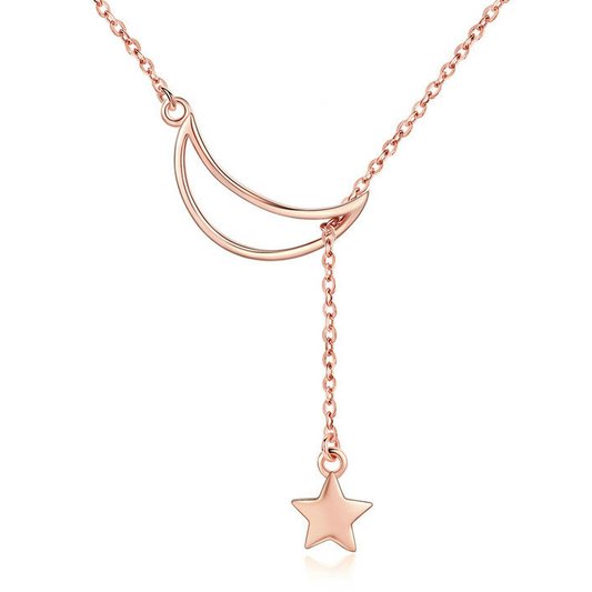 Moon and Stars Necklace