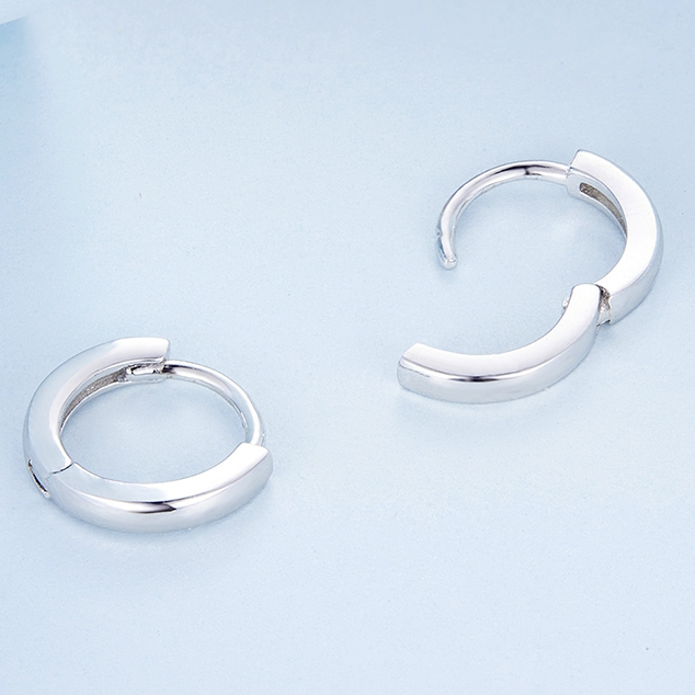 Small Smooth Hoop Earrings