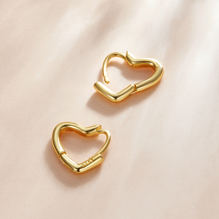 Heart Hoop Earrings