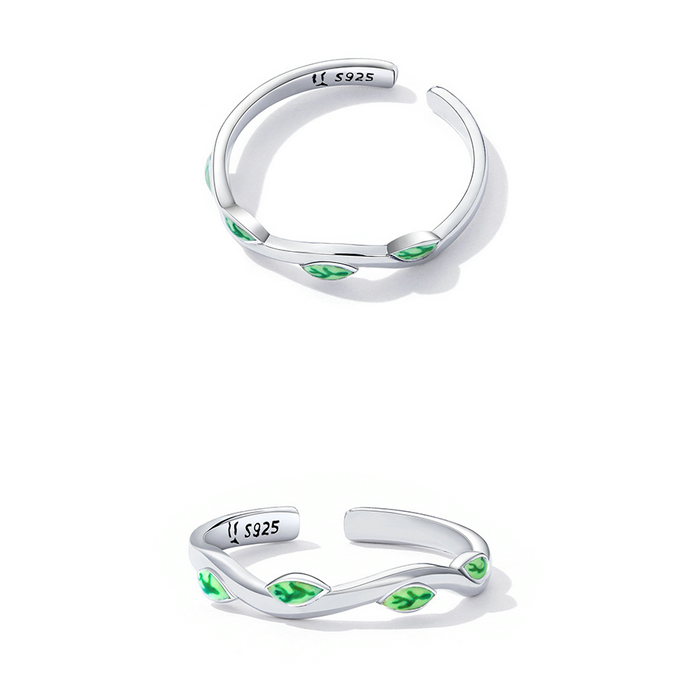 Green Leaves Ring