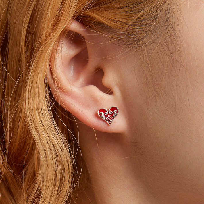 Poker Spades and Hearts Earrings