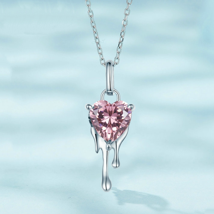 Pink Heart Necklace