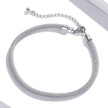 Gray Cord Bracelet