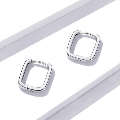 Rectangle Hoop Earrings