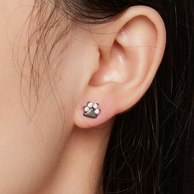 Small Paw Earrings