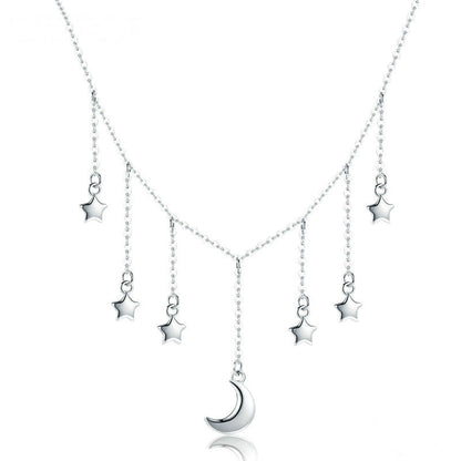 Moon and Stars Necklace