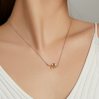 Bee Necklace with Honey