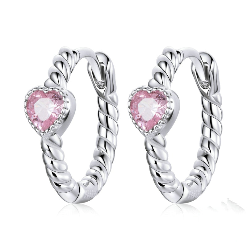 Heart Hoop Earrings