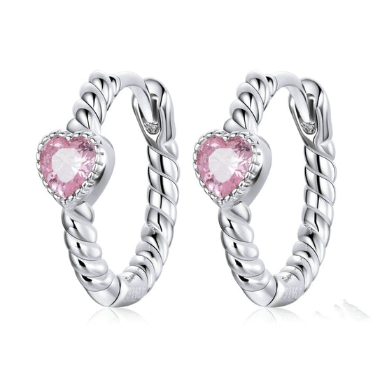 Heart Hoop Earrings