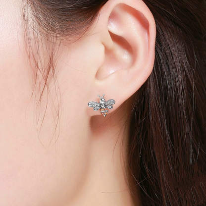 Sparkling Bee Earrings