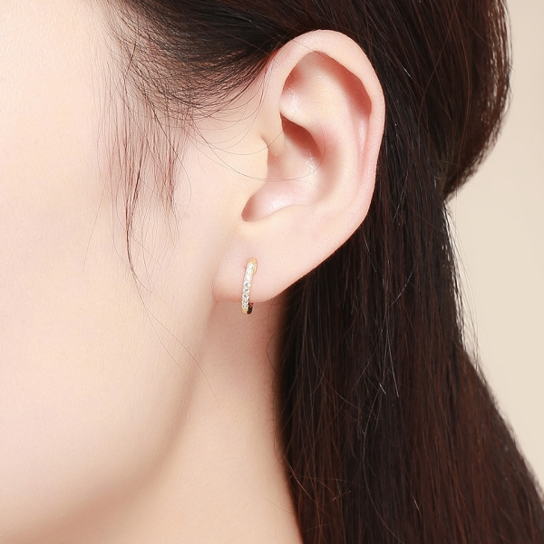 Sparkling Hoop Earrings