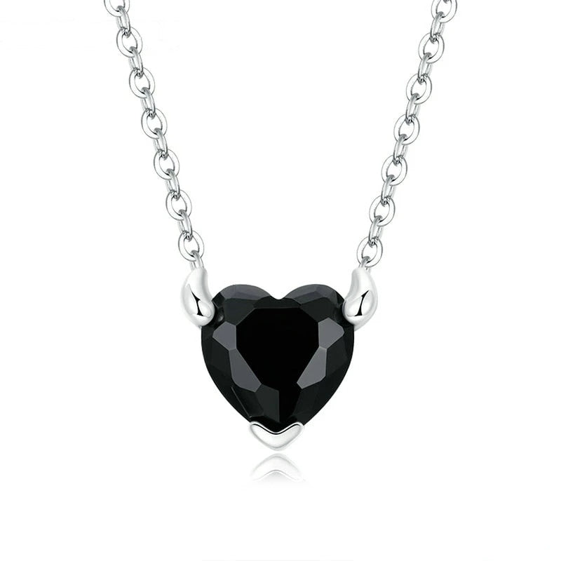 Black Heart Necklace