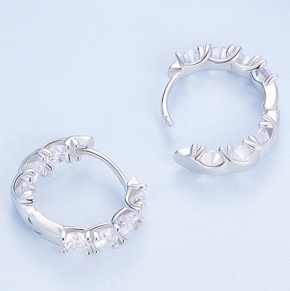 Sparkling Hoop Earrings