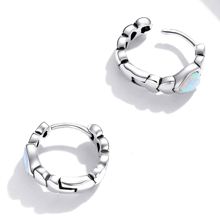 Heart Hoop Earrings