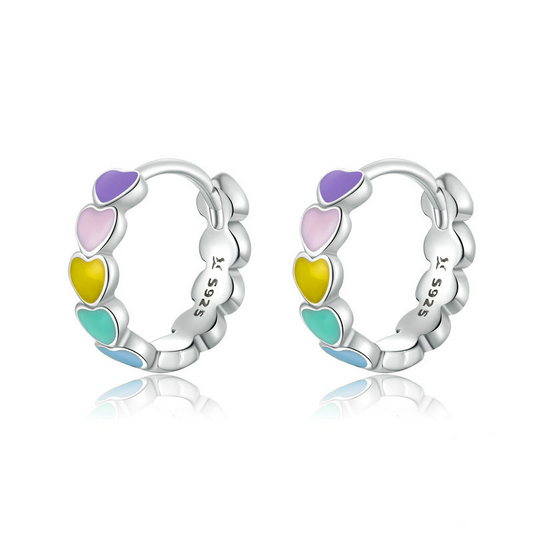 Heart Hoop Earrings