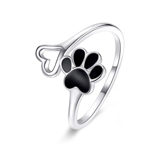 Paw Ring with Heart