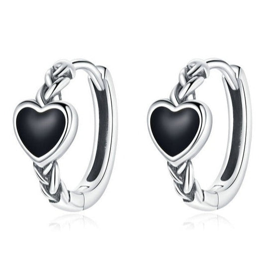 Heart Hoop Earrings