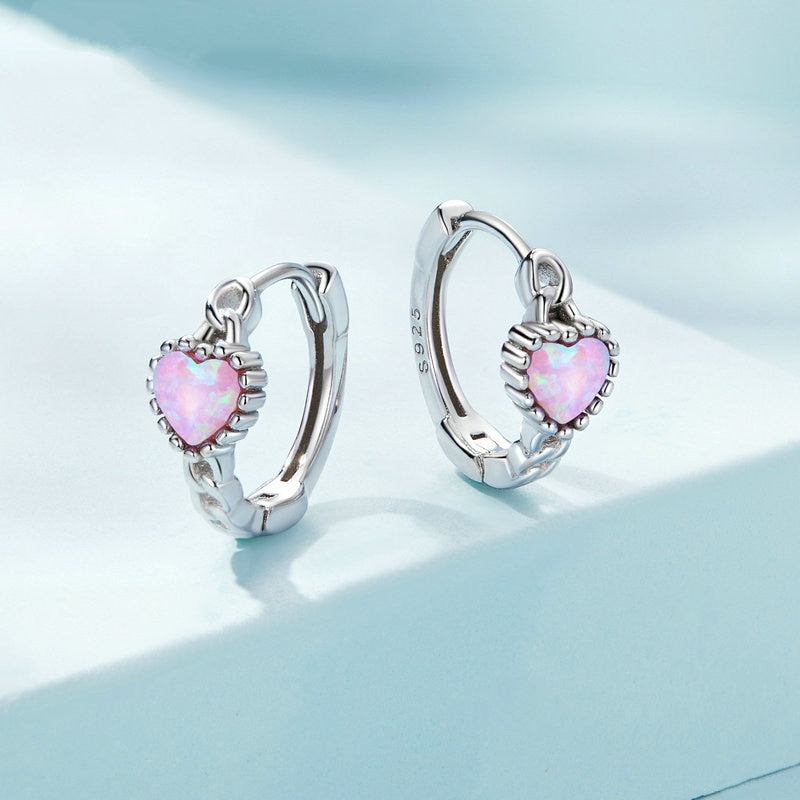 Heart Hoop Earrings