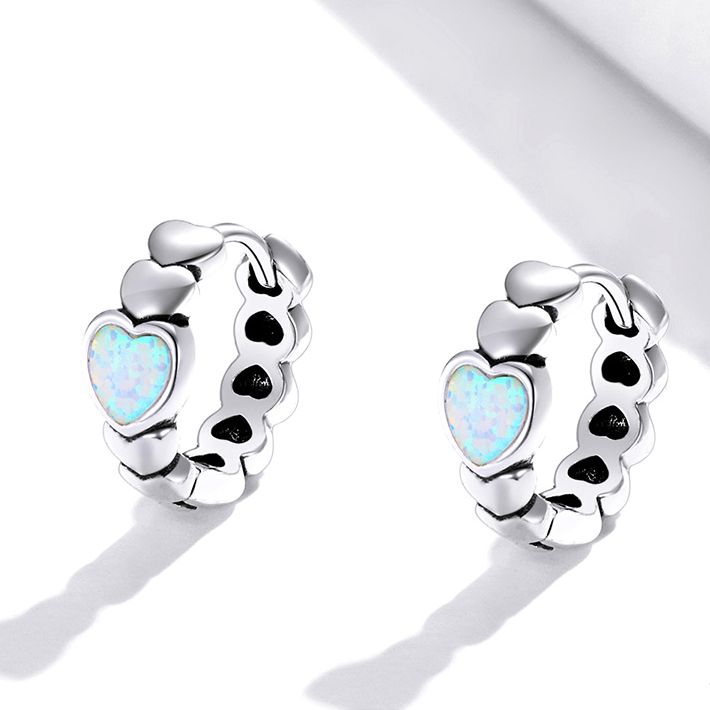 Heart Hoop Earrings