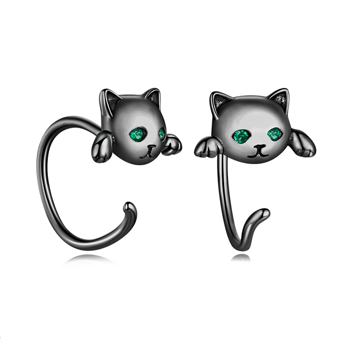 Black Cat Earrings