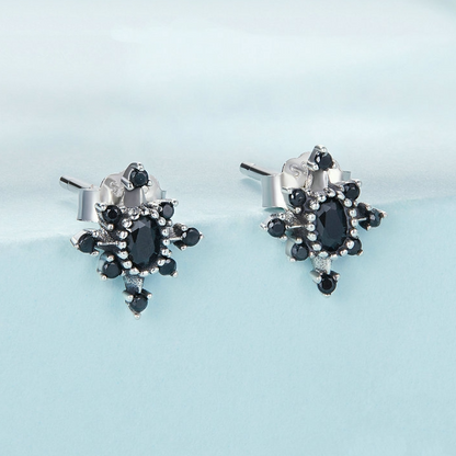 Black Star Earrings