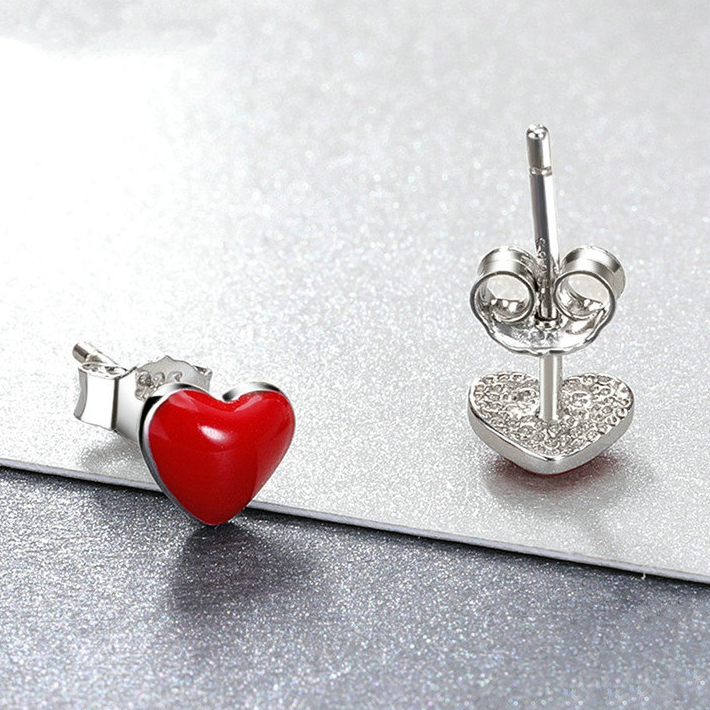 Red Heart Earrings