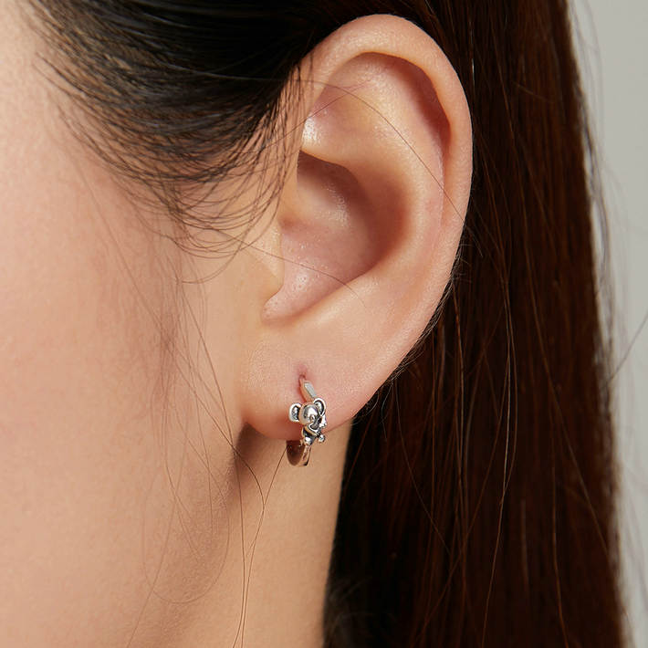 Koala Hoop Earrings