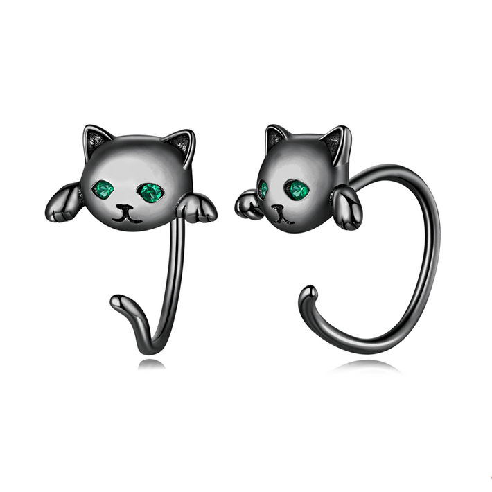 Black Cat Earrings