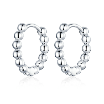 Small Sphere Hoop Earrings