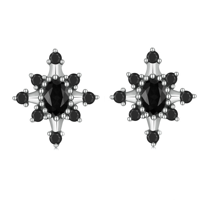 Black Star Earrings