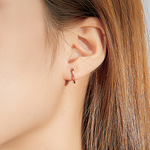 Small Smooth Hoop Earrings