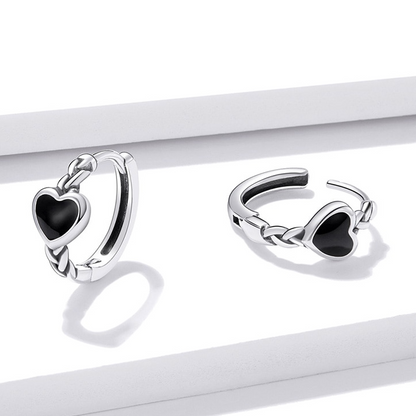 Heart Hoop Earrings