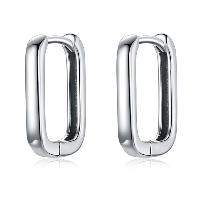 Rectangle Hoop Earrings