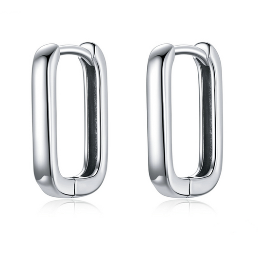 Rectangle Hoop Earrings