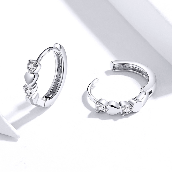 Heart Hoop Earrings