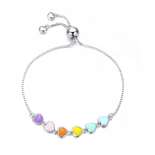 Colorful Hearts Bracelet